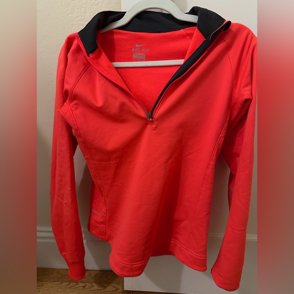 Nike Women's Bright Orange Dri-FIT Running Hoodie